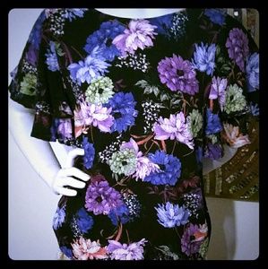 Mango MNG Floral Blouse S M Medium
